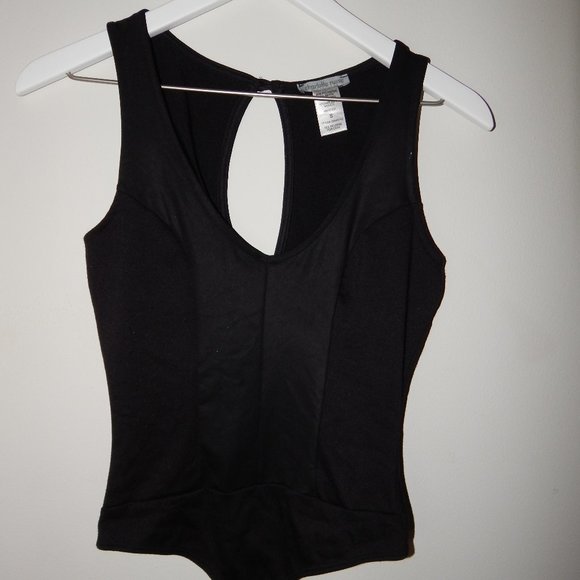 Black Leather Bodysuit - Picture 1 of 4